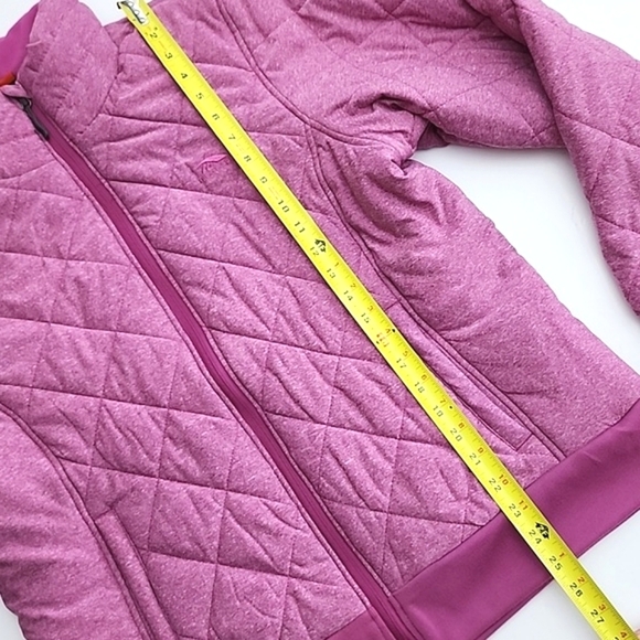 High Sierra Women's Insulated Heathered  Pink Zip Up Quilted Bomber Jacket Sz XL - Picture 14 of 15